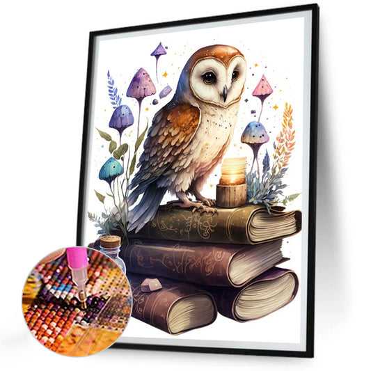 Owl - Full Round Drill Diamond Painting 30*40CM