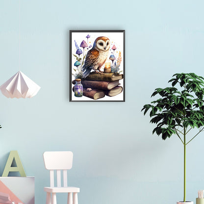 Owl - Full Round Drill Diamond Painting 30*40CM