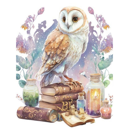 Owl - Full Round Drill Diamond Painting 30*40CM