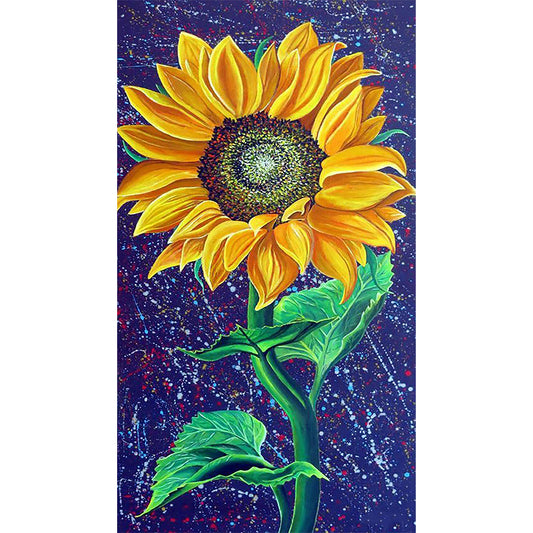 Sunflower - Full Round Drill Diamond Painting 30*60CM