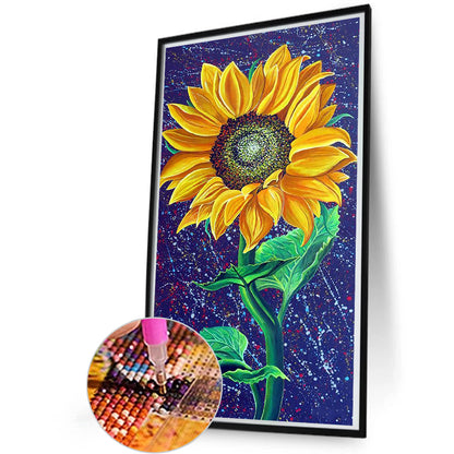 Sunflower - Full Round Drill Diamond Painting 30*60CM