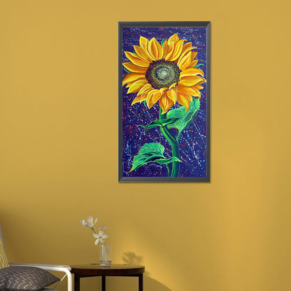 Sunflower - Full Round Drill Diamond Painting 30*60CM