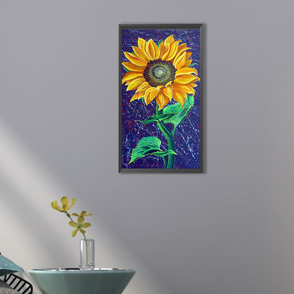 Sunflower - Full Round Drill Diamond Painting 30*60CM