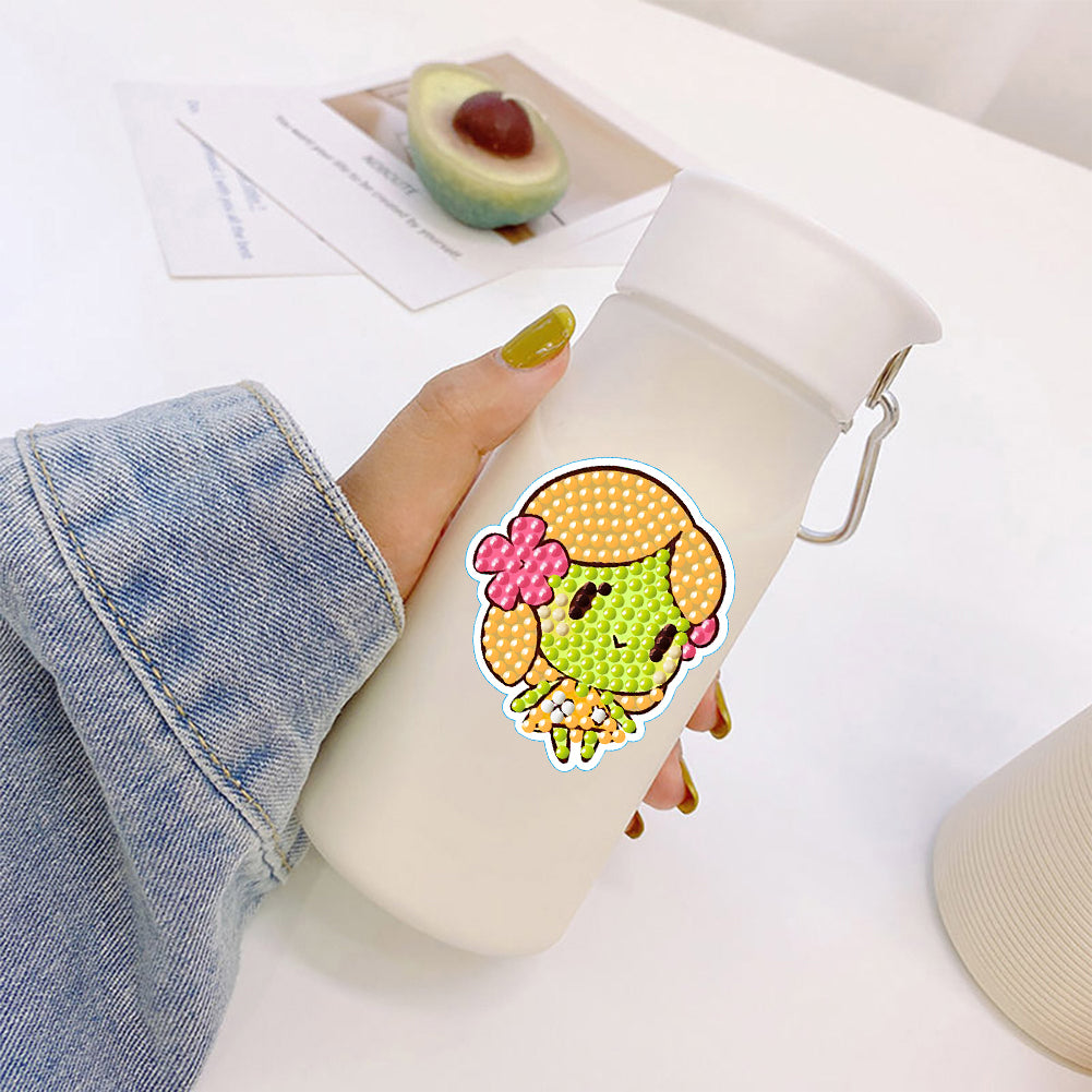 4pcs Diamond Mosaic Sticker Art Crafts Cartoon Gem Sticker DIY for Kids Beginner