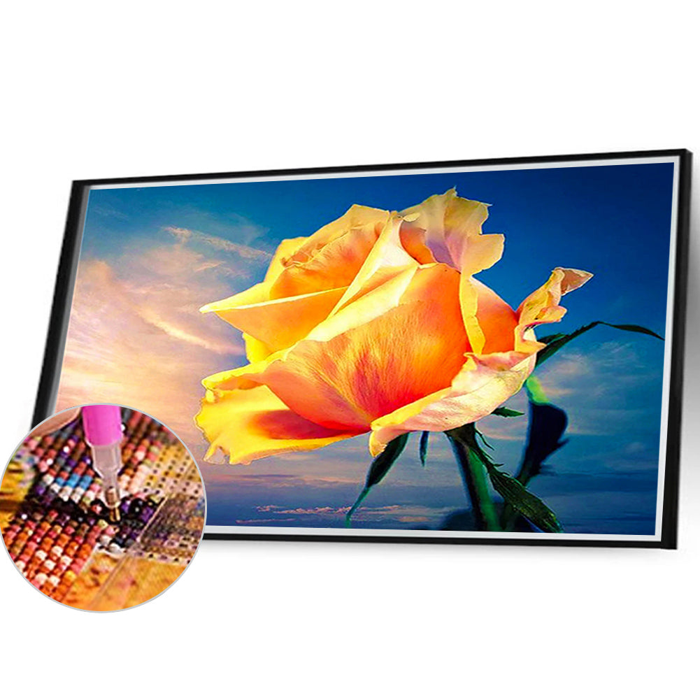 Yellow Rose - Full Round Drill Diamond Painting 40*30CM