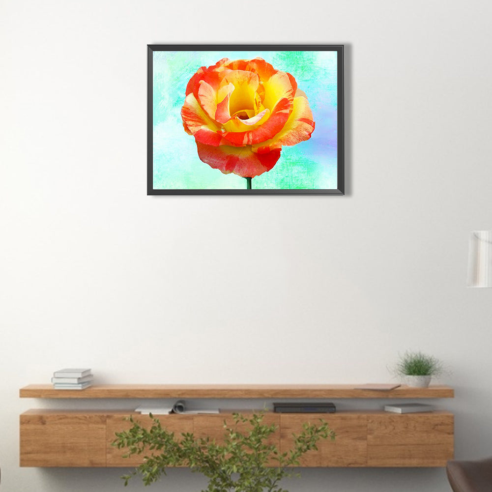 Yellow Rose - Full Round Drill Diamond Painting 40*30CM