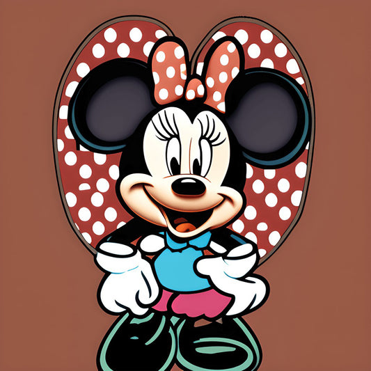 Disney Mickey Minnie - Full Round Drill Diamond Painting 30*30CM