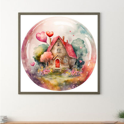 Little House In The Forest - Full Round Drill Diamond Painting 30*30CM