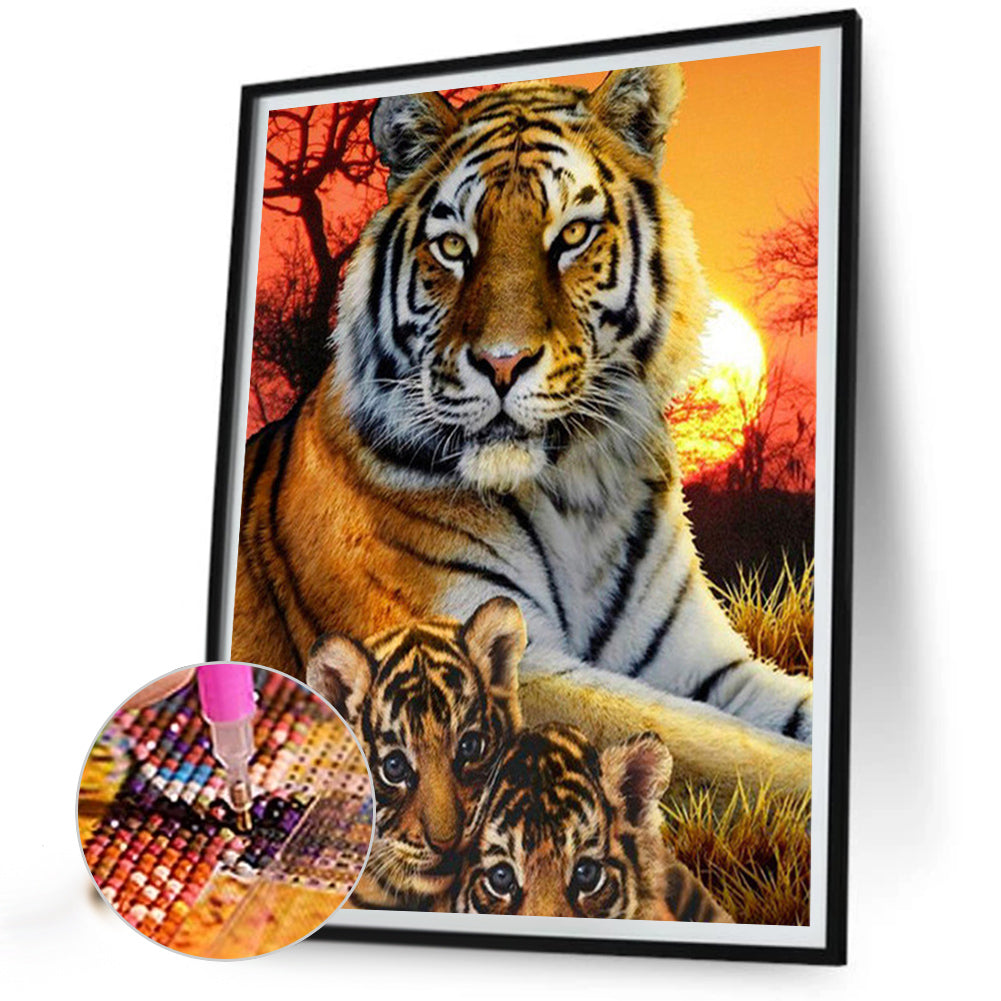 Tiger - Full Square Drill Diamond Painting 50*60CM