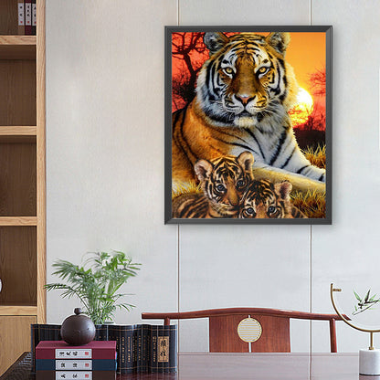 Tiger - Full Square Drill Diamond Painting 50*60CM