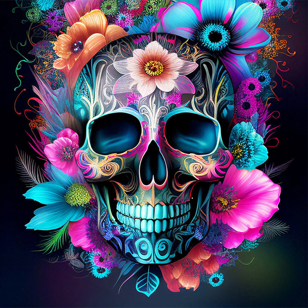 Personalized Skull - Full Round Drill Diamond Painting 30*30CM
