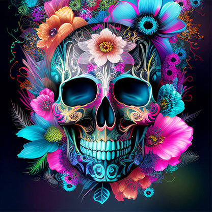 Personalized Skull - Full Round Drill Diamond Painting 30*30CM