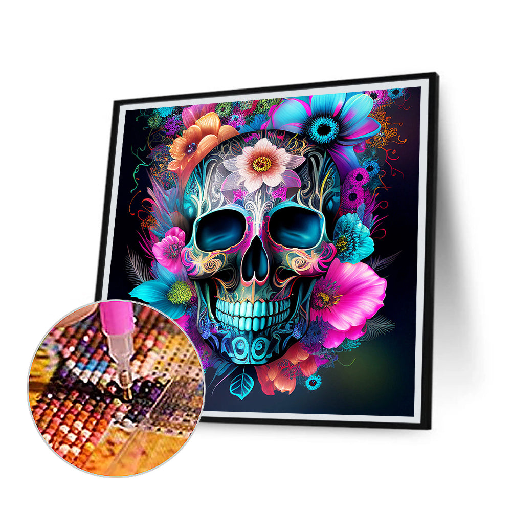 Personalized Skull - Full Round Drill Diamond Painting 30*30CM