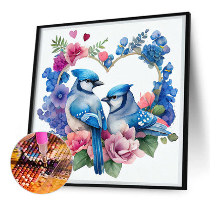 Love Wreath Bird - Full Round Drill Diamond Painting 30*30CM