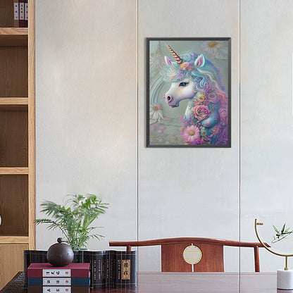 Unicorn - Full Round Drill Diamond Painting 30*40CM