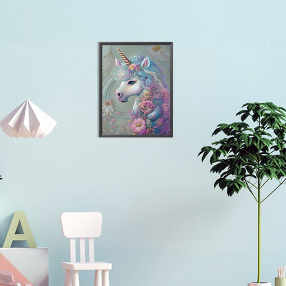 Unicorn - Full Round Drill Diamond Painting 30*40CM