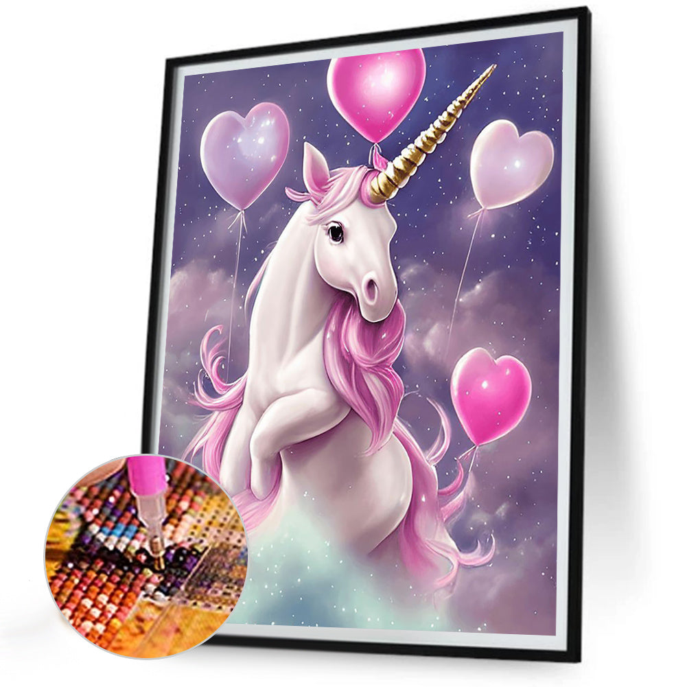 Unicorn - Full Round Drill Diamond Painting 30*40CM