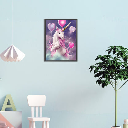 Unicorn - Full Round Drill Diamond Painting 30*40CM