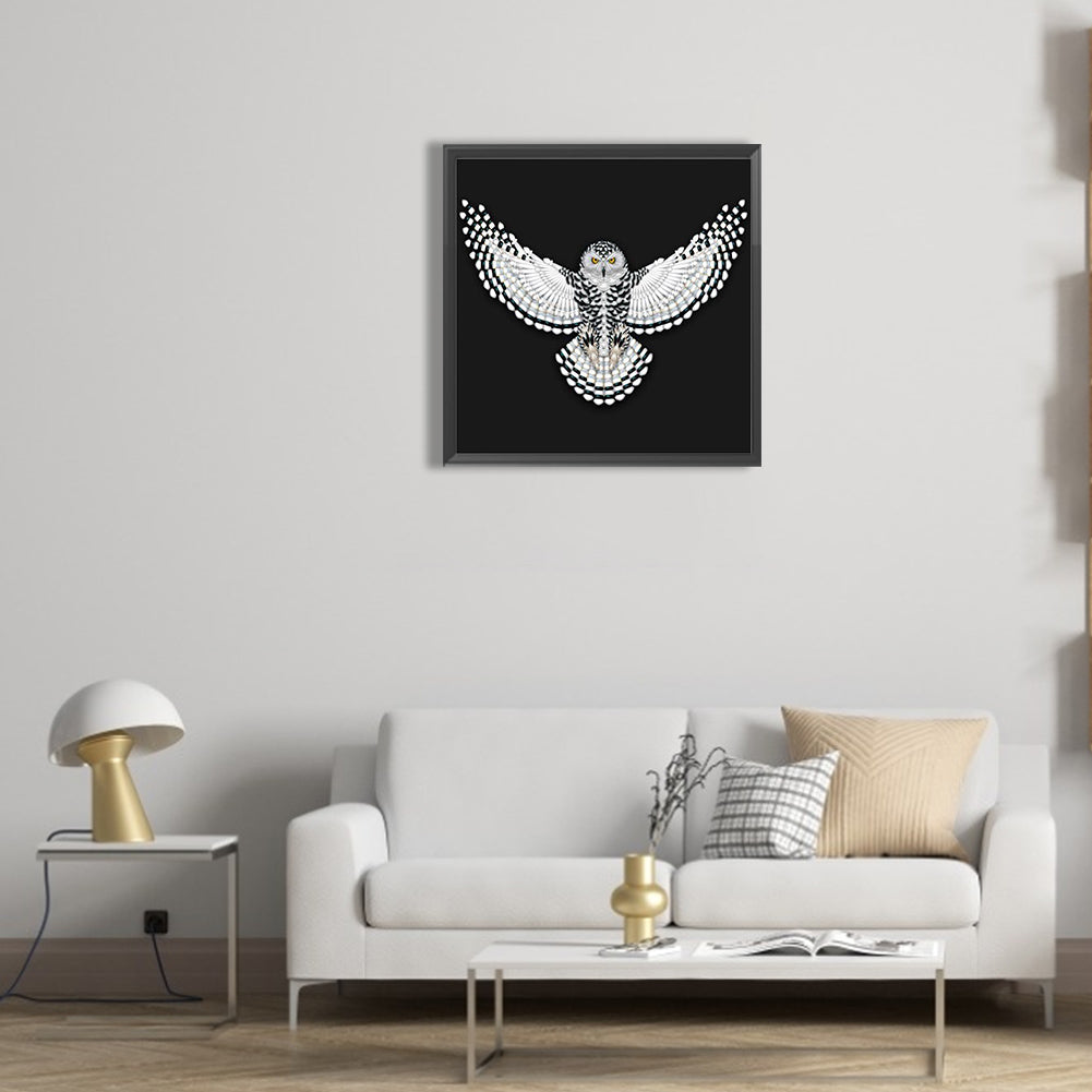 Owl - Full Round Drill Diamond Painting 30*30CM