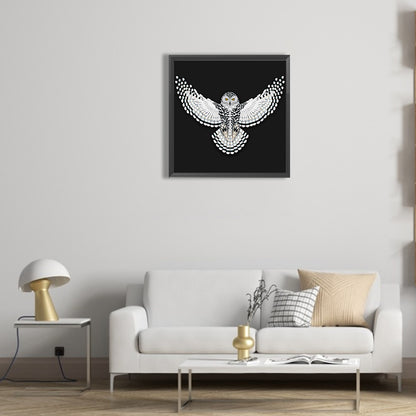 Owl - Full Round Drill Diamond Painting 30*30CM