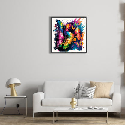 Butterfly - Full Round Drill Diamond Painting 30*30CM