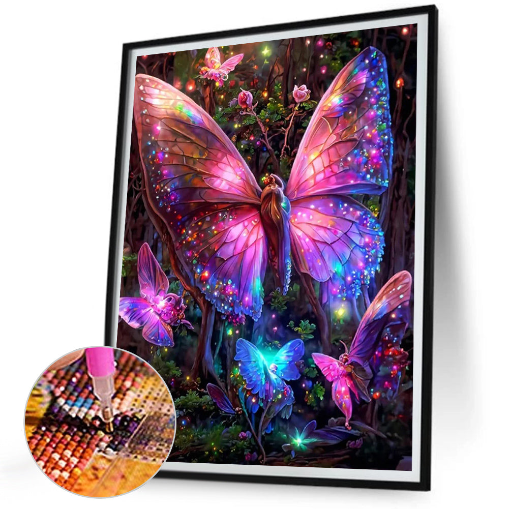 Butterfly - Full Square Drill Diamond Painting 30*40CM