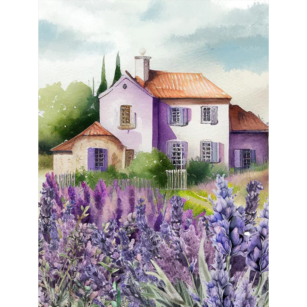 Lavender - Full Square Drill Diamond Painting 30*40CM