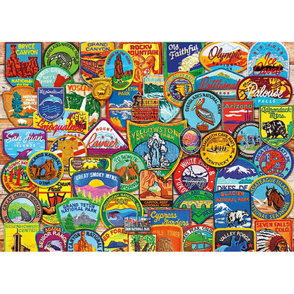 Badge - Full Round Drill Diamond Painting 40*30CM