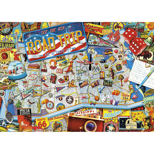 Route Map - Full Round Drill Diamond Painting 40*30CM