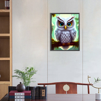 Owl - Full Round Drill Diamond Painting 30*40CM