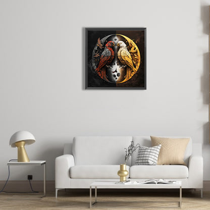 Yin And Yang Bipolar Bird - Full Round Drill Diamond Painting 30*30CM