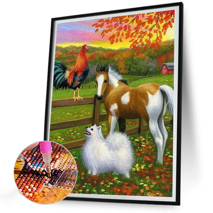 Horse - Full Round Drill Diamond Painting 30*40CM