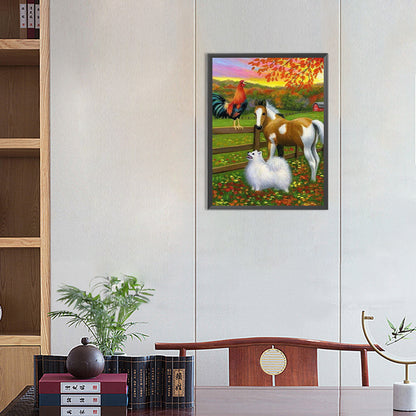 Horse - Full Round Drill Diamond Painting 30*40CM