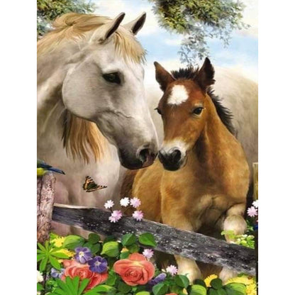 Horse - Full Round Drill Diamond Painting 30*40CM