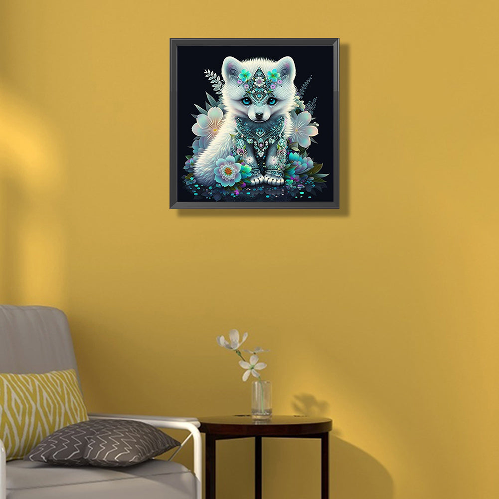 Bejeweled Puppy - Full Round Drill Diamond Painting 50*50CM