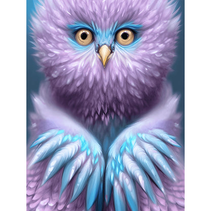 Fluffy Bird - Full Round Drill Diamond Painting 40*50CM