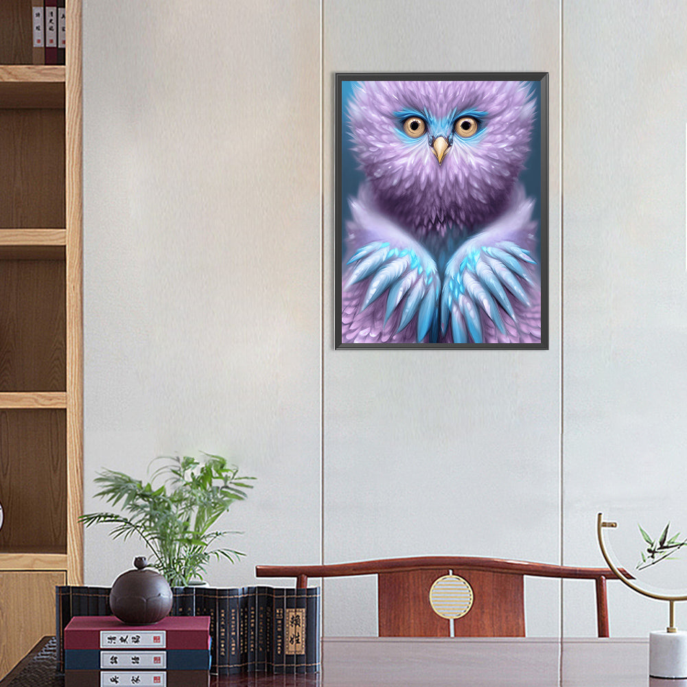 Fluffy Bird - Full Round Drill Diamond Painting 40*50CM