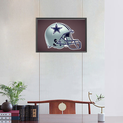 Dallas Cowboys Helmet - Full Round Drill Diamond Painting 45*30CM
