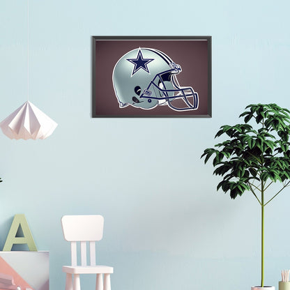 Dallas Cowboys Helmet - Full Round Drill Diamond Painting 45*30CM