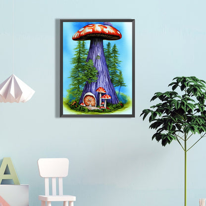 Forest Mushroom - Full Round Drill Diamond Painting 40*60CM