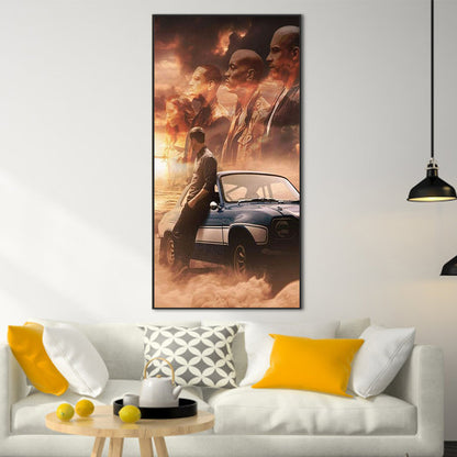 Fast And Furious - Full Round Drill Diamond Painting 50*100CM