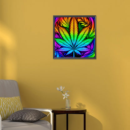 Marijuana Leaf - Full Round Drill Diamond Painting 30*30CM