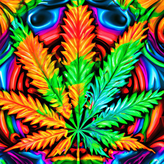 Marijuana Leaf - Full Round Drill Diamond Painting 30*30CM