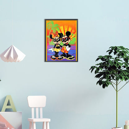 Mickey Mouse - Full Round Drill Diamond Painting 30*40CM