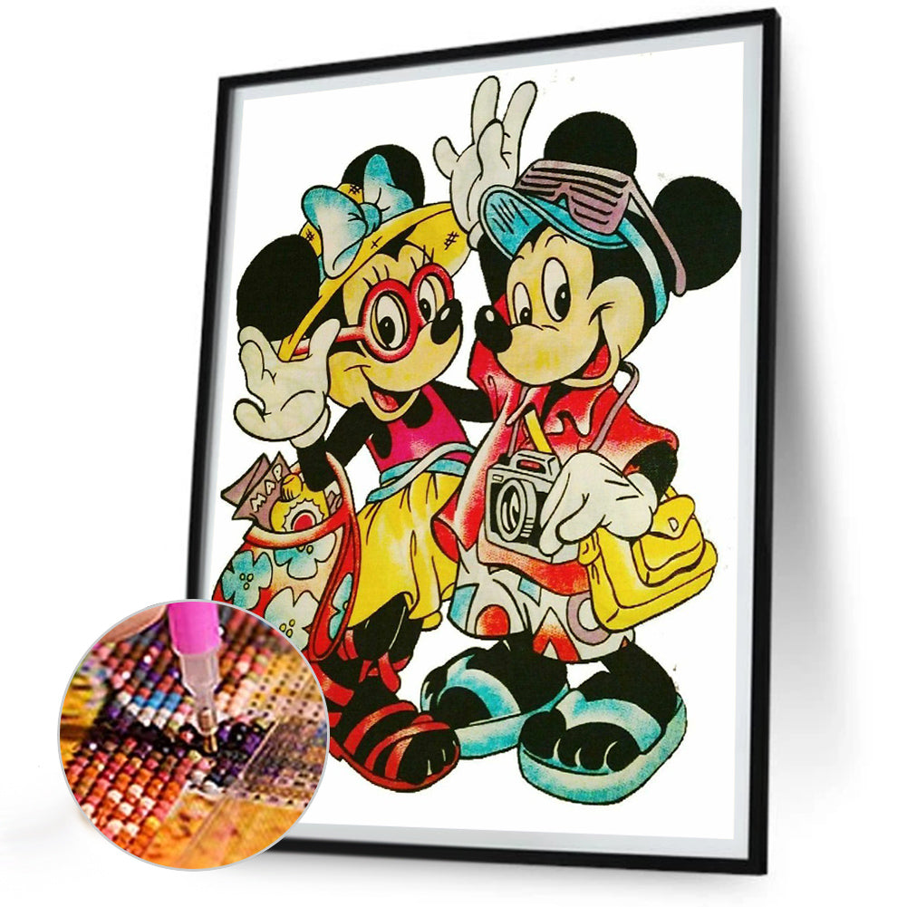 Mickey Mouse - Full Round Drill Diamond Painting 30*40CM