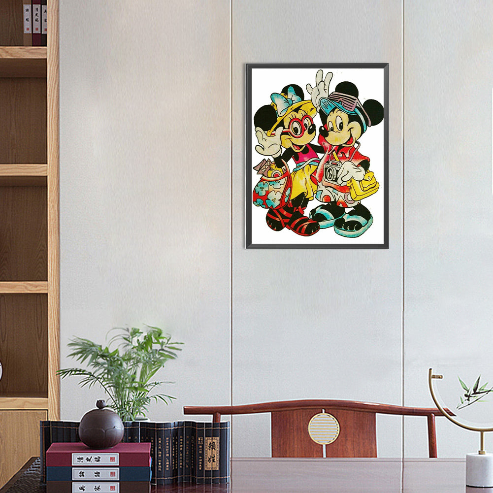 Mickey Mouse - Full Round Drill Diamond Painting 30*40CM