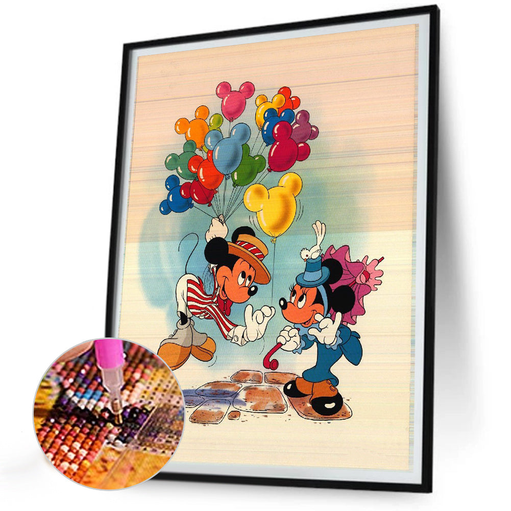 Mickey Mouse - Full Round Drill Diamond Painting 30*40CM