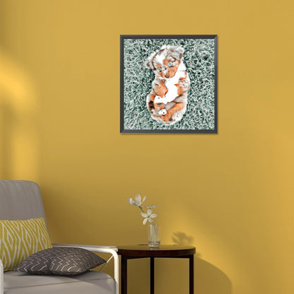 Puppy - Full Round Drill Diamond Painting 30*30CM