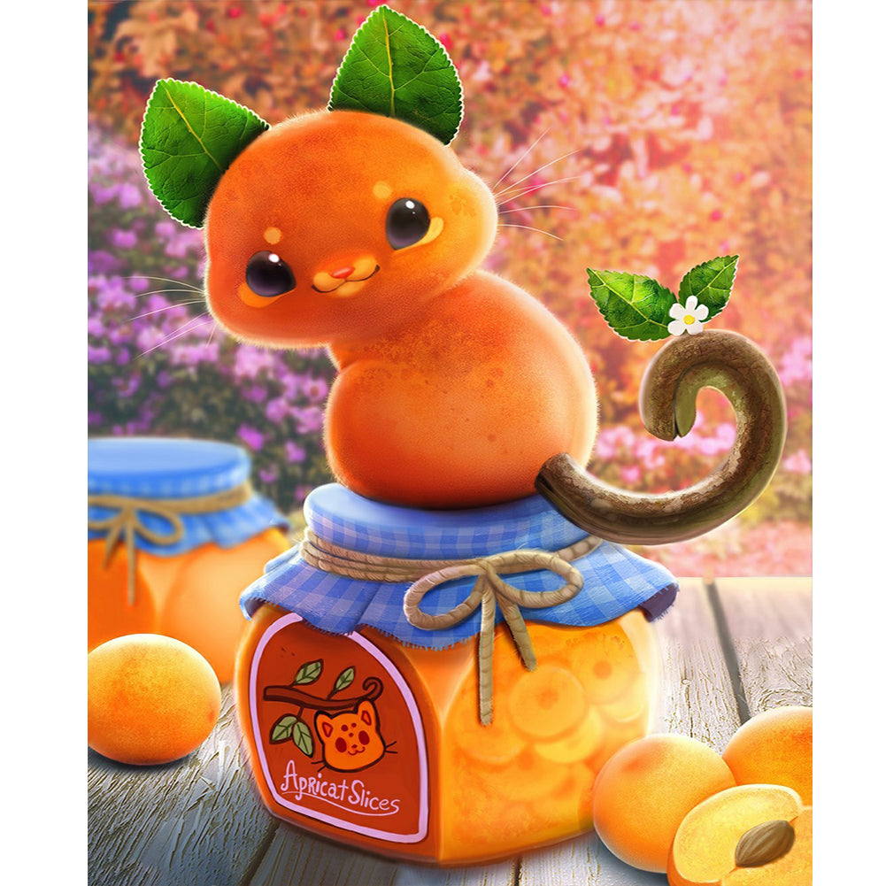 Peach And Apricot - Full Round Drill Diamond Painting 40*50CM