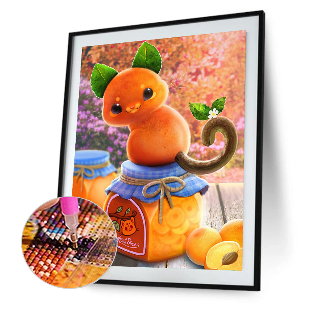 Peach And Apricot - Full Round Drill Diamond Painting 40*50CM